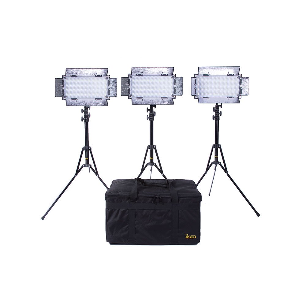 Amazon.com : Ikan IB508-v2-KIT Bi-Color LED Studio Light (Black